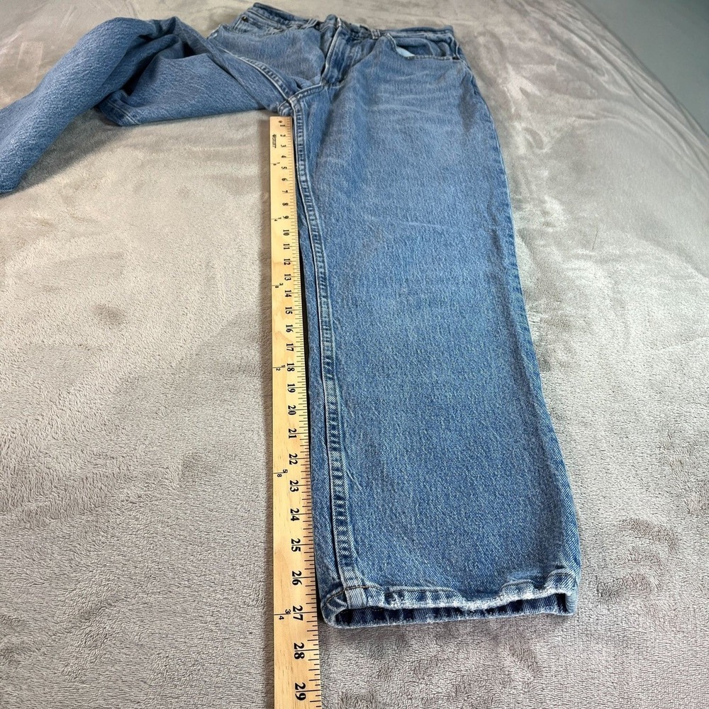 Abercrombie & Fitch The 90s Straight Jeans Women 27/4R Blue Curve Love Mom Jeans - Picture 6 of 9